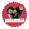 Deep Red Mat Board for 18x18 Frames - Heart Opening for 16x16 Photos